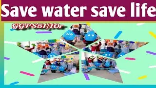 Save water save life#schoolartprojects #artandcraft #craftandartschool @mukta_art_craft