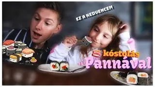 🤤 SUSHI KÓSTOLÁS Pannával 🍣 bolti VS házi készítésű sushi || Szender Milán