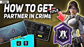 HOW TO GET FREE TITLE PARTNER IN CRIME | PUBG MOBILE | @PUBGMOBILE @PUBG |#pubgrocky |