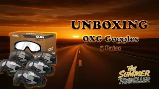 [UNBOXING] OXG 5-Pack Motorcycle Goggles &ndash; The Ultimate Ride Protection 🥽🔥...🚲| The Summer Traveller