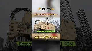 YZ-180B hydraulic vibratory hammer, your good helper for piling #virbohammer  #zhenu