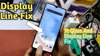 OnePlus 7t Display Glass And Line Fix.. OnePlus 7t LCD Glass Replacement
