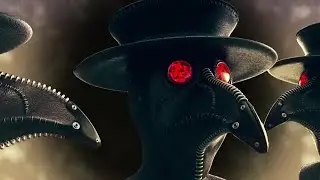 Plague Doctor VJ Loop Stock Motion Graphics