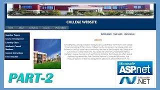 How to Create College Website in ASP.NET Part 2 | #CODERBABA |