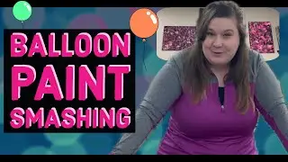 DIY | Balloon Smash Painting &mdash;Easy & Fast Paint Project  🎨 🖌️🎈