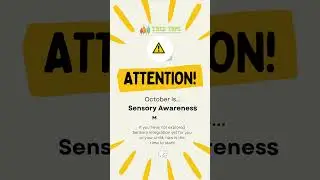 October is Sensory Awareness Month!   #sensoryintegration #sensorydevelopment