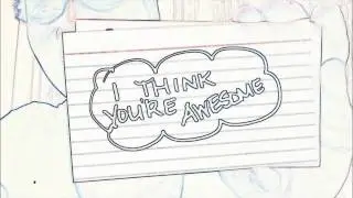 Randomness: Having fun w/note cards (music edited)