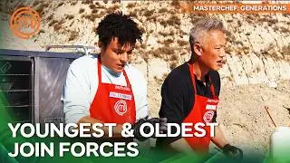 Four Generations Face the Ultimate Quarry Cook-Off! | MasterChef: Generations
