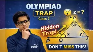 Hidden Angle Trap 🔥 | Class 7 Olympiad Maths | Find x, y & z