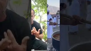 &Aacute;rabes comiendo mucha comida abundante riqueza dinero