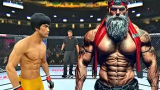 PS5 Pro| Bruce Lee vs. Errant Jock Fighter (EA Sports UFC 4)