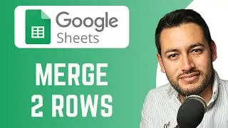 How To Merge 2 Rows in Google Sheets | Join text from two rows | Google Sheets Tutorial