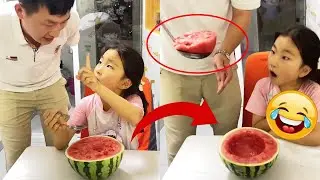 My father's spoon took my heart away.【Funny daily jokes of kids】#funny #cutebaby