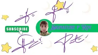 P Roy signature style || name signature with arooj 