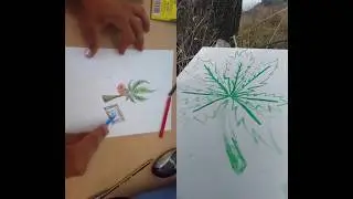 tutorial c&oacute;mo colorear una hoja de marihuana💚#dibujar #dibujar f&aacute;cilmente#tutorial #marihuana