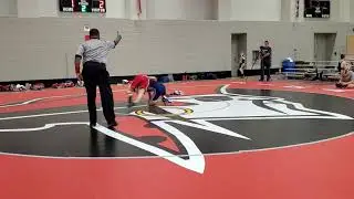 Luke Keeler Pins at CVC Junior High Wrestling Tournament