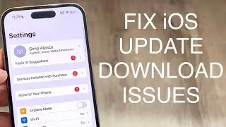 How To FIX An Error Occurred Downloading An iOS Update!