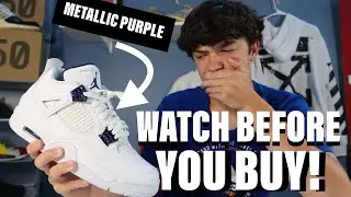 WATCH BEFORE YOU BUY! | Jordan 4 Retro Metallic Purple | ON FEET!