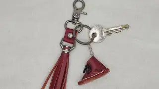 Leather Craft | Making a Handmade Leather Tassel Keychain