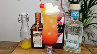 Tequila Sunrise #cocktail #recipe #drinks #cocktailrecipe #howtomake #howto #mocktail #easycocktail