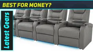 Leather Home Theater Seating by comfiroom &ndash; Best Dual Power Recliner Sofa for Movies