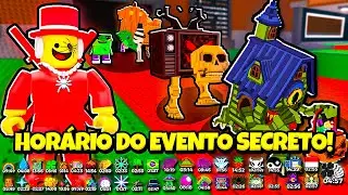 TODOS OS HOR&Aacute;RIOS REVELADOS PELO ADM DO PR&Oacute;XIMO EVENTO SECRETO DO ROUBE UM BRAINROT!