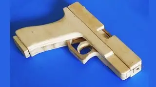 Shell Ejection Rubber Band Gun - Glock Type