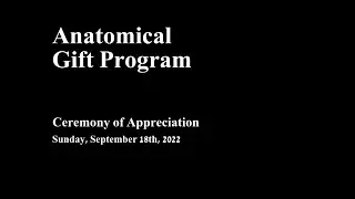 Anatomical Gift Program, 9-18-22