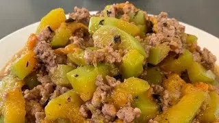 Easy Chinese Braised butternut squash & pork with black bean and garlic Recipe #growyourown