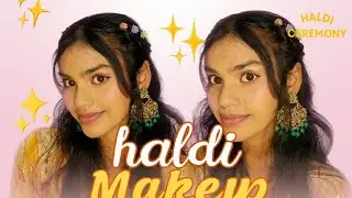  “Soft & Glowing Haldi Makeup Step-by-Step💛 |Beginner-Friendly Haldi Makeup  #makeuptutorial #haldi 