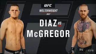 EA Sports UFC 3 - Nate Diaz vs Conor McGregor - Gameplay (HD) [1080p60FPS]