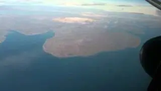 Flying over Melville Island, Canada