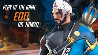 EQO PRO HANZO GAMEPLAY - POTG! [ OVERWATCH 2 SEASON 4 TOP 500 ]