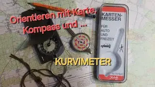 Orientation with map, compass and curvimeter.... 🧭🌐