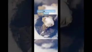 Volcanic eruption from Space #space #volcano #earth