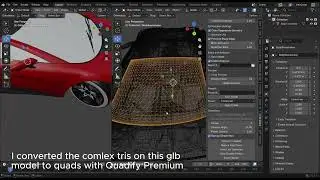 How Quadify Premium Handles a High-Poly GLB Car Model