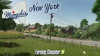 МЕМФИС (НЬЮ-ЙОРК)! НОВАЯ КАРТА-МОД! (ТУР/ОБЗОР!) Farming Simulator 25