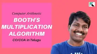 BOOTH's Algorithm for Multiplication || Multiplication with 2's Complement Data || CO in Telugu
