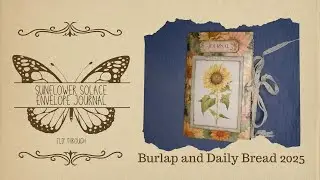 Sunflower Solace Envelope Journal - Flip Through