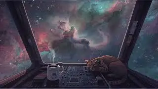 Somewhere out here, time stands still. v5. Relaxing space music for sleep, study, work. 3 hours 17.