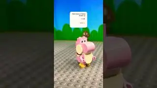Pink Yoshi Comes to Life! 💗#mario #legostopmotion #yoshi #brickflix #lego #stopmotion