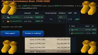 ALL IN QUADRUPLE DICE PTD SYSTEM!! Runescape Gambling Method
