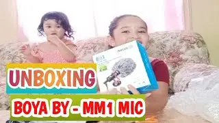 UNBOXING BOYA BY-MM1 MIC FROM LAZADA | Atheena & Zemira