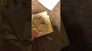A Golden Normal Origami Curlicue