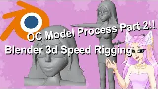Amber Nethers [OC] 3d Modelling Project - 2/3【Rigging Timelapse】