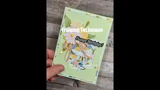How to create the Fringing technique for card making
