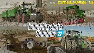 MAISERNTE im SCHNEE - die ERNTESCHLACHT beginnt! 💪❄️🚜💨 | [LS22] - Timelapse #13 Haut-Beyleron