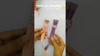 easy paper fan beautiful paper fan #shorts #diy #craft #art #viral