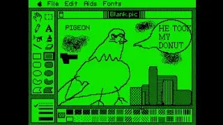 Apple II MousePaint On MESS/MAME
