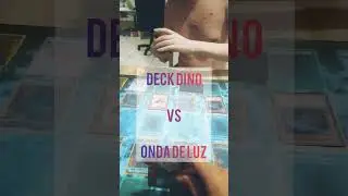 #Duelo Yu-gi-oh, Dinossauros vs fadas [Dino esmagador vs Onda de luz] #shorts